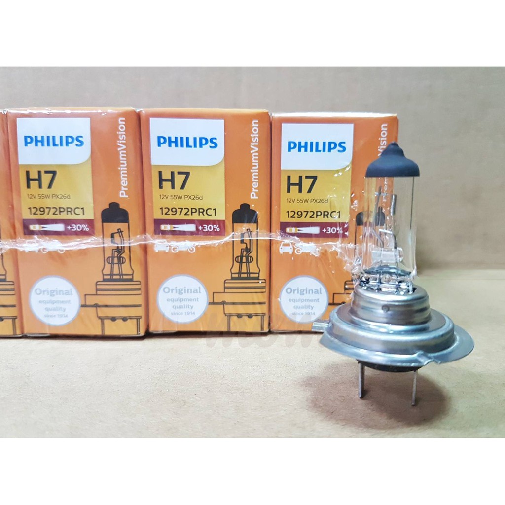 飛利浦 PHILIPS 公司貨 H7 12V 55W 12972 石英燈泡 亮度加強+30% 大燈 燈泡 車燈