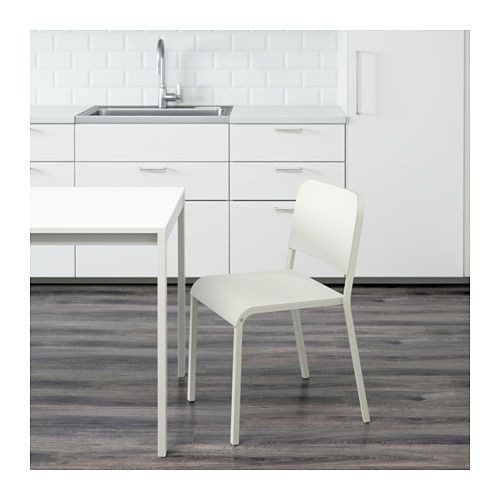【自有物品】絕版品/北歐工業LOFT風格經典IKEA宜家MELLTORP餐椅工作椅休閒椅/白色/二手八成新/特$480