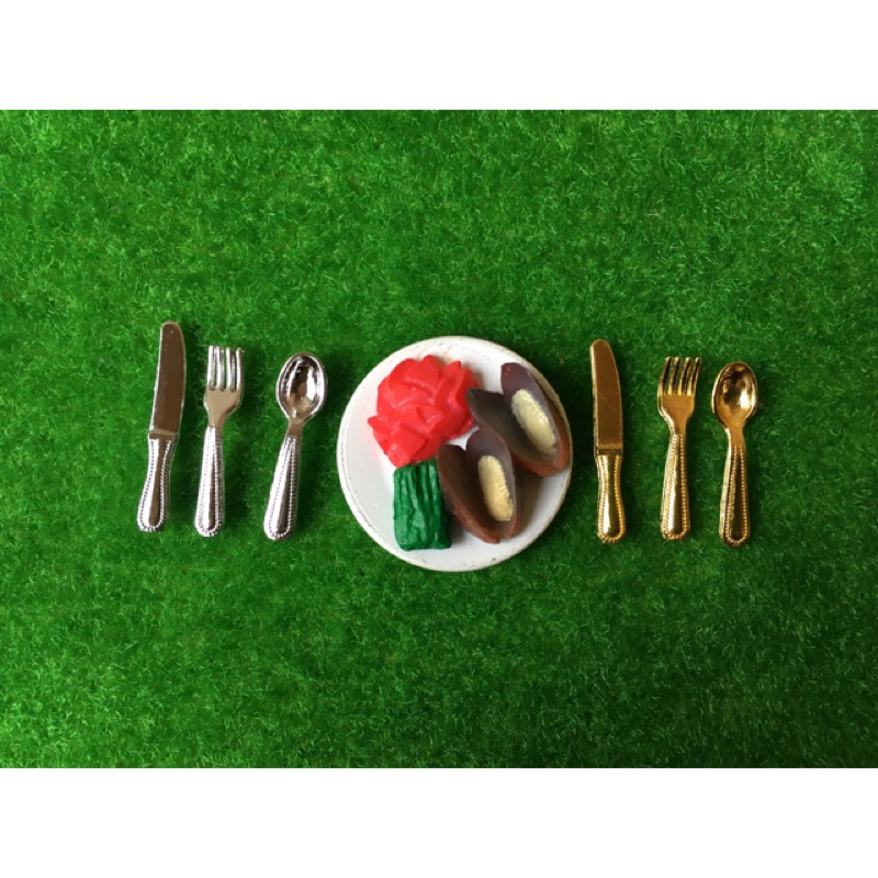 🎪樂寶屋🎪餐盤、餐具☁️森林家族仿真食玩配件微縮食玩模型