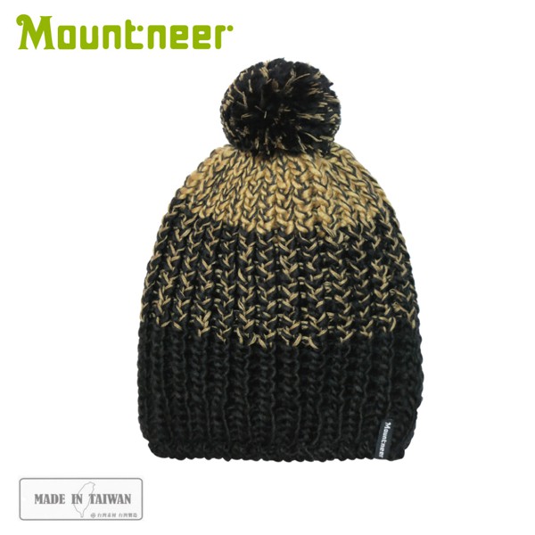【Mountneer 山林 保暖針織毛線帽《黑》】12H61/休閒帽/毛帽/保暖帽/悠遊山水