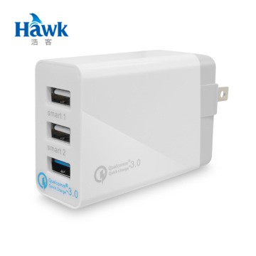 【J.X.P】Hawk Quick Charge3.0電源供應器/搭載智慧晶片,電流/電壓多重保護安全提升