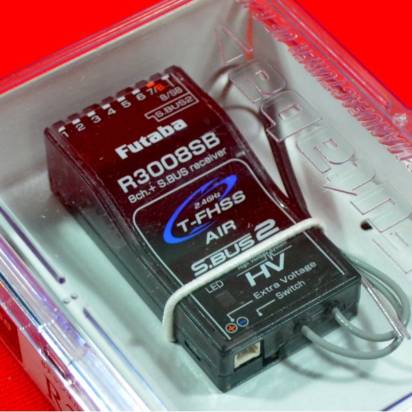 搞啥飛機>現貨FUTABA R3008SB 2.4G S.Bus2 T-FHSS 接收器盒裝新品公司