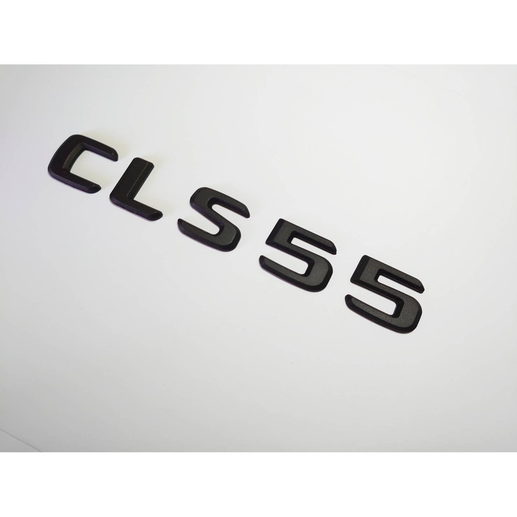 圓夢工廠 Benz 賓士 CLS55 AMG V8 KOMPRESSOR  超質感 消光黑 平光黑 車身 尾門 字標字貼