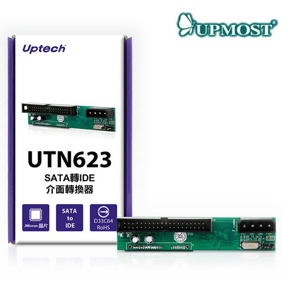 【3CTOWN】含稅附發票 UPMOST登昌恆 Uptech UTN623 SATA轉IDE介面轉換器