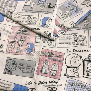 豬豬日本拼布 限量版權卡通布 小學館 朝日 哆啦A夢 小叮噹 漫畫 圖案 棉布料材質