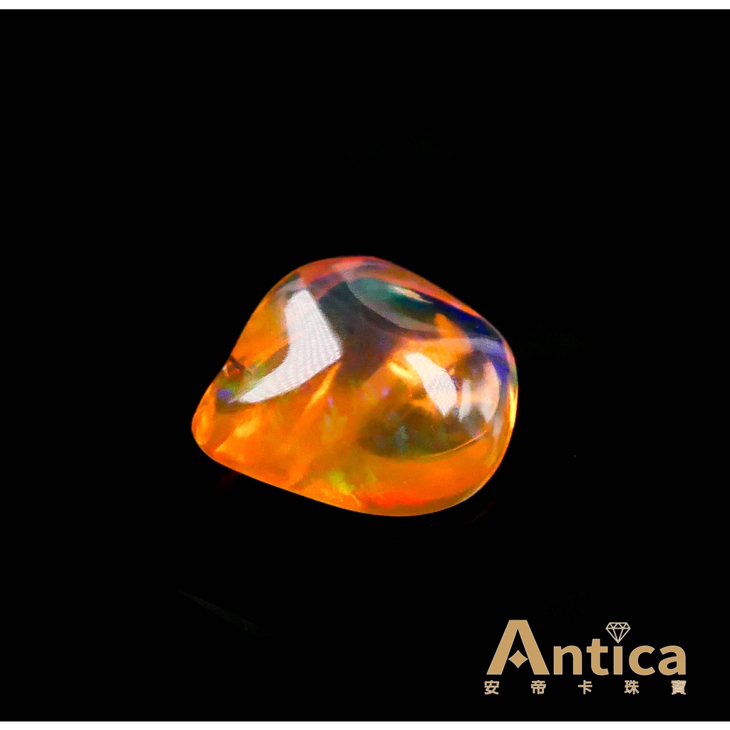 [ANTICA] 火蛋白  fire Opal 1.96克拉 隨形 橘色 墨西哥 天然寶石 （經理推薦）安帝卡珠寶