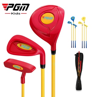 PGM GOLF 幼兒兒童啟蒙超輕高爾夫球木桿鐵桿推桿套裝適合 2-5 歲右手女孩男孩JRTG011