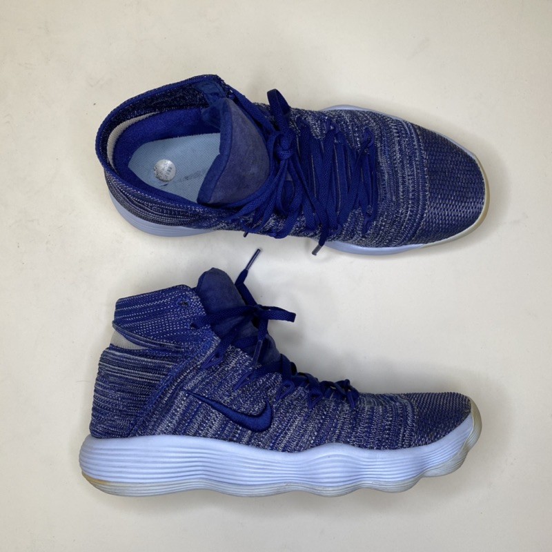Nike React Hyperdunk HD2017 Flyknit/緩震籃球鞋/藍紫/高筒籃球鞋