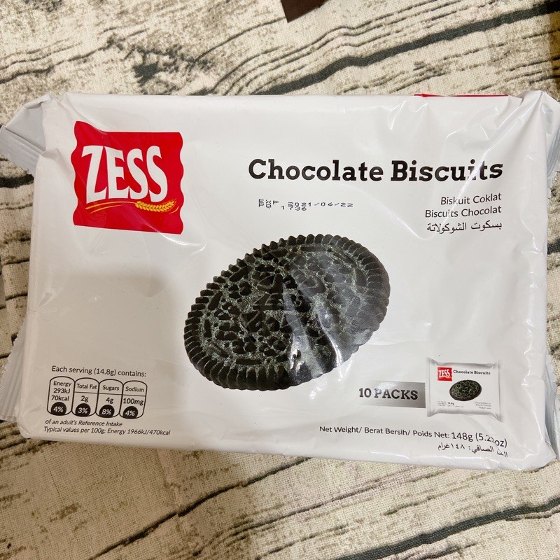 全新 Zess巧克力餅乾148g 10入 蝦皮購物