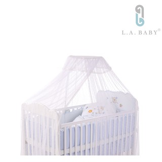 L.A. Baby 豪華全罩式嬰兒床蚊帳(小床用S /白色)