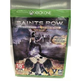 夢幻電玩屋 全新 XB1 XBOX ONE 黑街聖徒 4:再次當選+逃出地獄 英文版 Saints Row IV