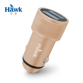 【現貨】浩克Hawk 鋁合金車用雙USB充電器