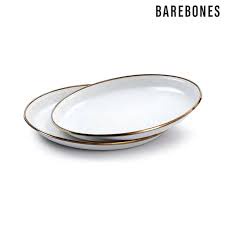 美國【Barebones】Living 392 Enamel Salad Plate Set (琺瑯沙拉盤組)8"2入