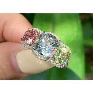 『臺北奧斯珠寶』18K精切阿斯切碧璽戒指5.49ct(藍寶石.紅寶石.碧璽.尖晶石.託帕石.祖母綠.翡翠)