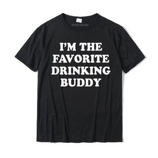 I'm The Favorite Drink Buddy 有趣的威士忌啤酒葡萄酒 T 恤棉上衣和 T 恤 Geek 復古