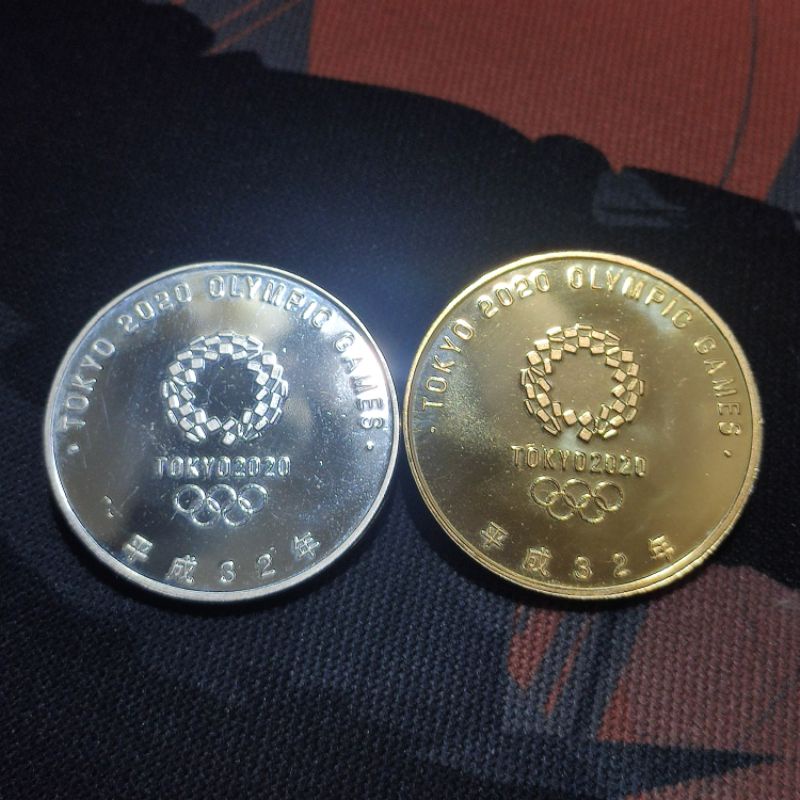 金+銀 日本2020東京奧運紀念幣/平成32年/送保護殼