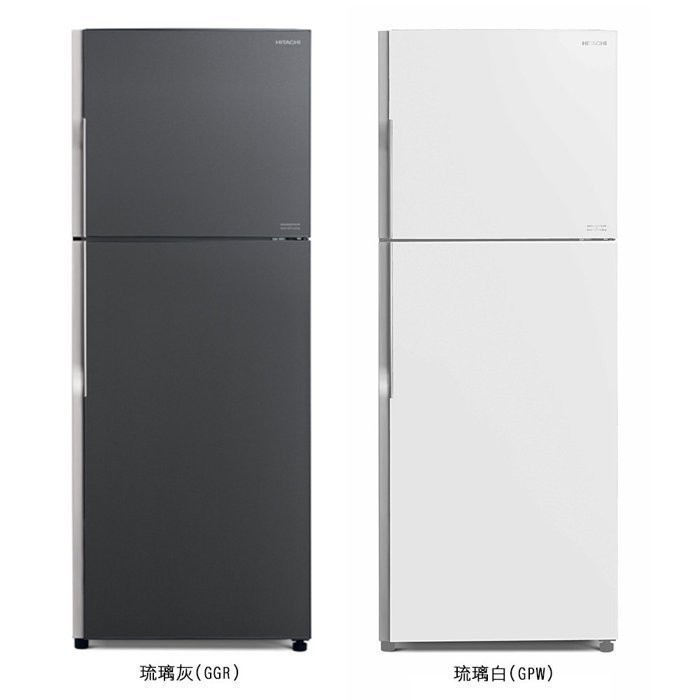 ㊣公司貨㊣HITACHI日立 414L變頻琉璃面板雙門冰箱【RG439】~另售RG599B RG470 RG616