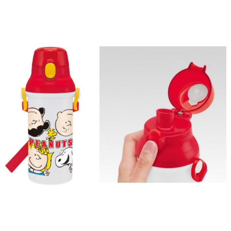 🐻熊麻麻精品🐻 日本製 SKATER 直飲水壺 兒童水壺 480ml 史努比