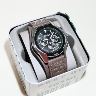 [泡泡虎] FOSSIL CH2891 三眼 皮革錶帶 手錶 腕錶 全新 現貨