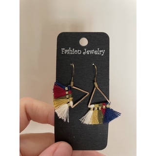 Fashion jewelry時尚垂墜造型耳環 韓國製全新綠髮夾