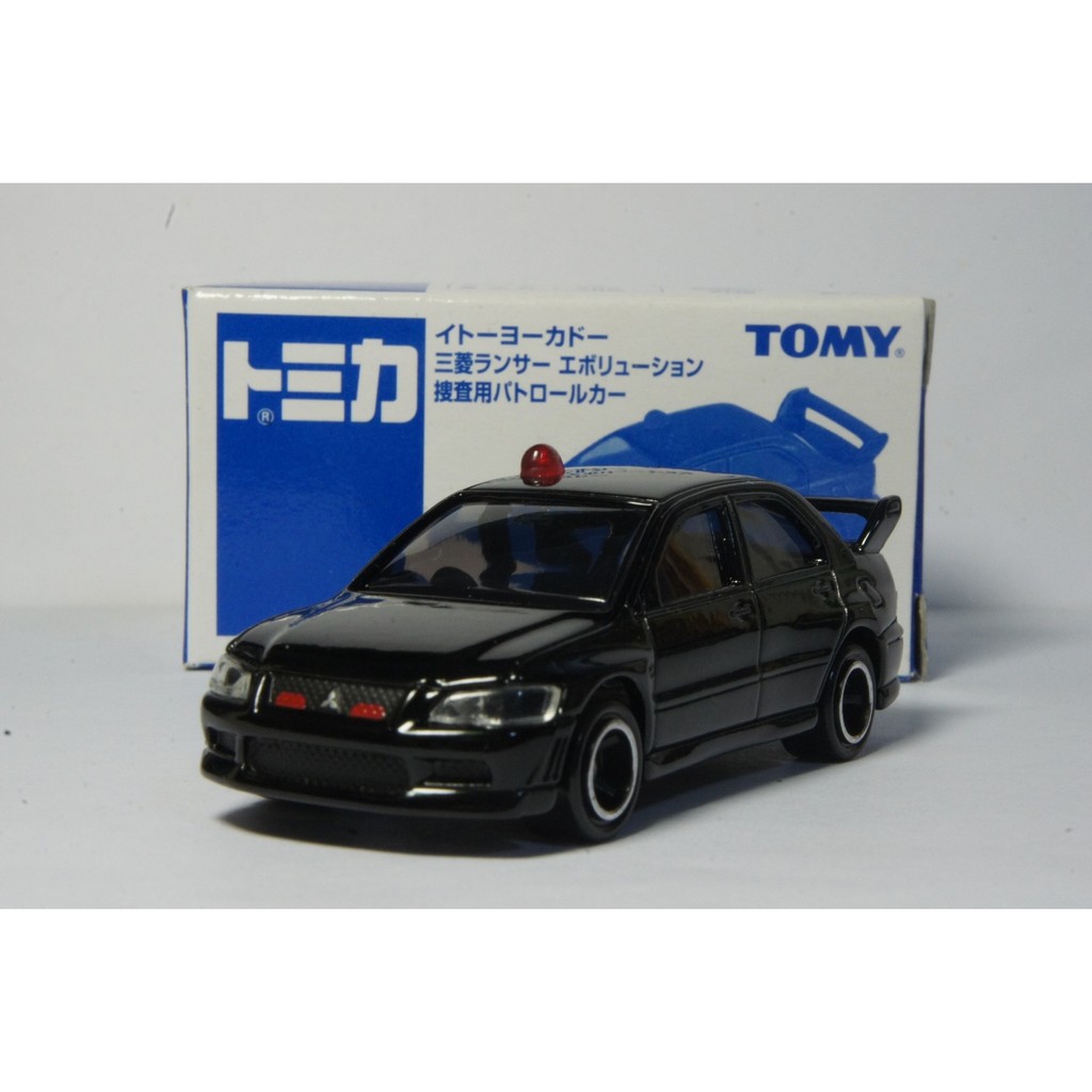 TOMY(tomica)小汽車 絕版特注警車系列 三菱EVO VII 三菱日本偵防車(1/60模型車)
