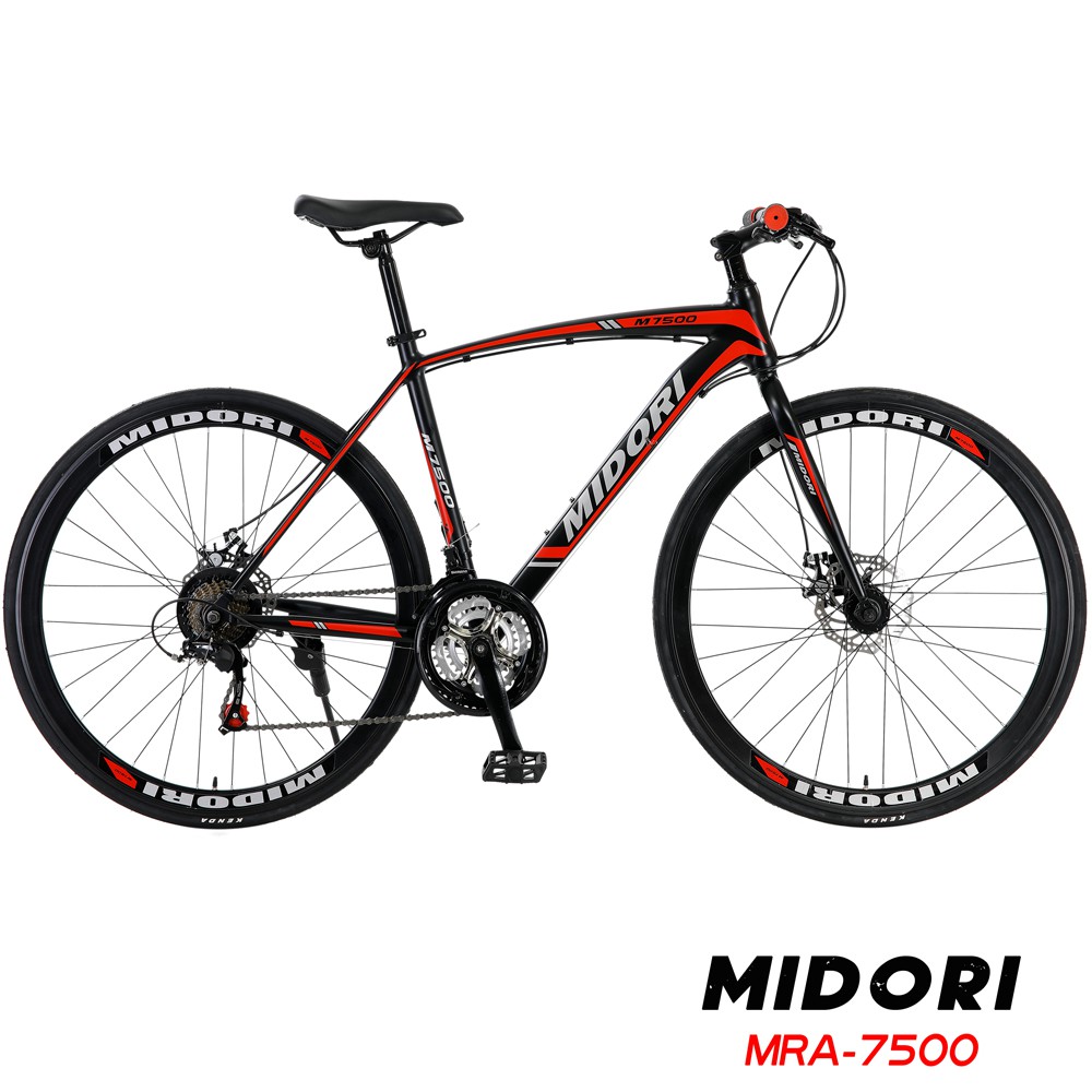 【MIDORI】MRA-7500 高碳鋼 碟煞 搭配 SHIMANO 21速 平把公路車