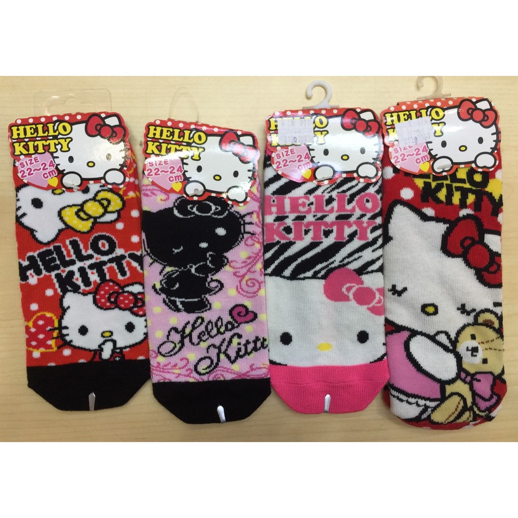 正版 Hello Kitty 美樂蒂 襪子 船型襪 22-24 短襪 My Melody 凱蒂貓