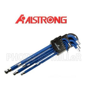 【含稅-可統編】ALSTRONG CLR-09MX 防滑 超長球型六角板手組 最高品質 彩色板手止滑設計