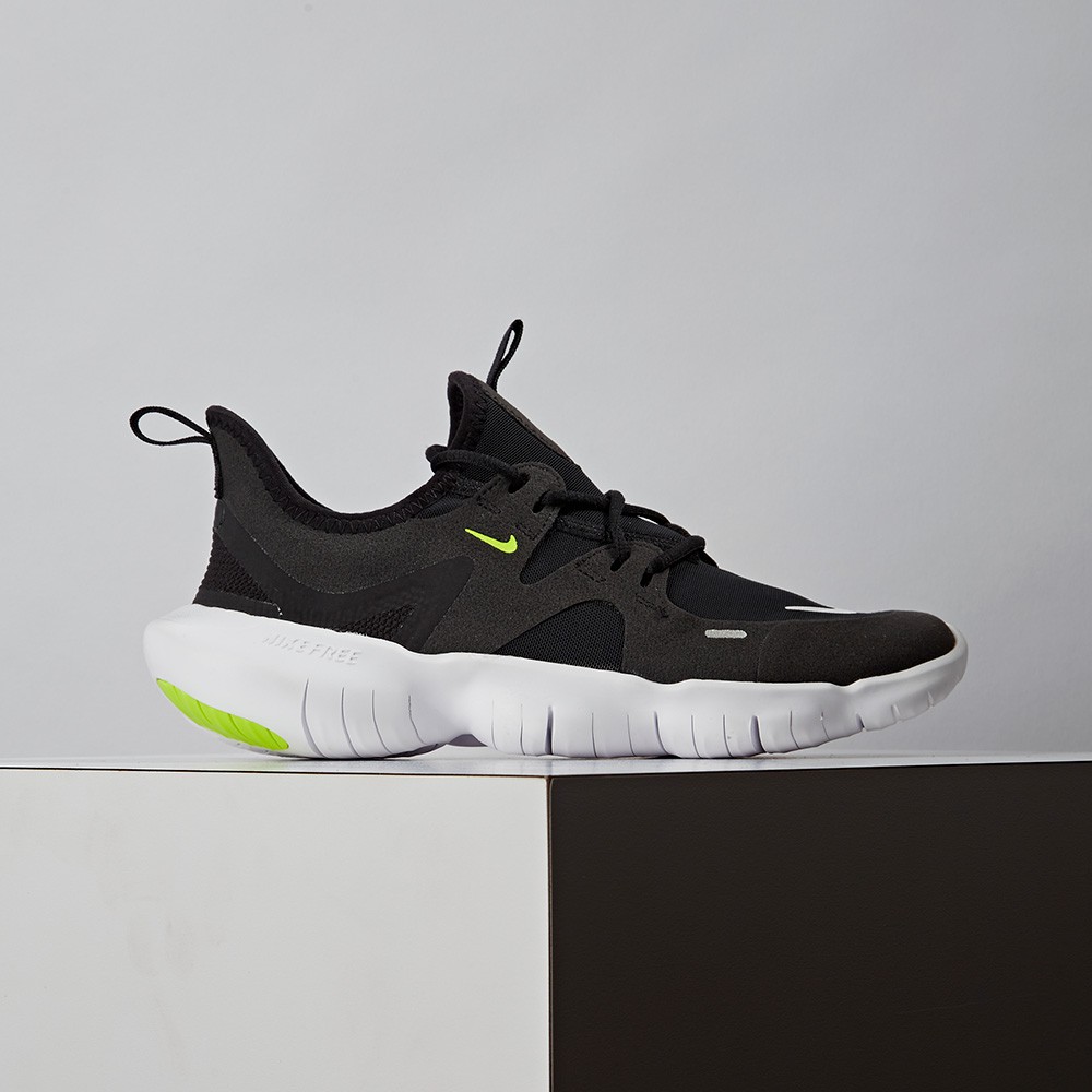 Nike Free RN 5.0 (GS) 女大童 黑 襪套式 慢跑鞋 AR4143001