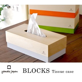 日本yamato japan｜Blocks 純手工木製簡約風格面紙盒
