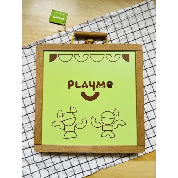 PLAYME TOYS 百變書包 兒童益智玩具 幾何磁鐵拼圖白板 - 二手