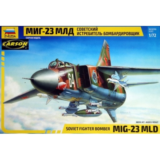 ZVEZDA 1/72 MiG-23 MLD SOVIET FIGHTER-BOMBER 貨號ZD7218