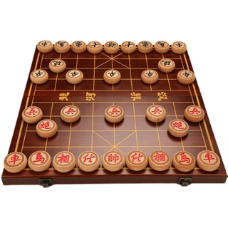 象棋 中國象棋 兒童實木成人大號帶木質棋盤 便攜式套裝雕花櫸木棋子