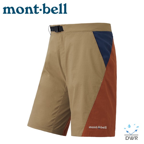 【Mont-Bell 日本 男 Canyon Shorts 短褲《黃褐/板栗》】1105529/吸濕排汗/防潑/悠遊山水