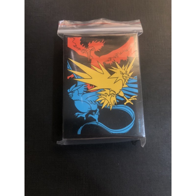 PTCG 寶可夢卡牌遊戲 三神鳥 火焰鳥 急凍鳥 閃電鳥 正版 官方卡套 全新未使用