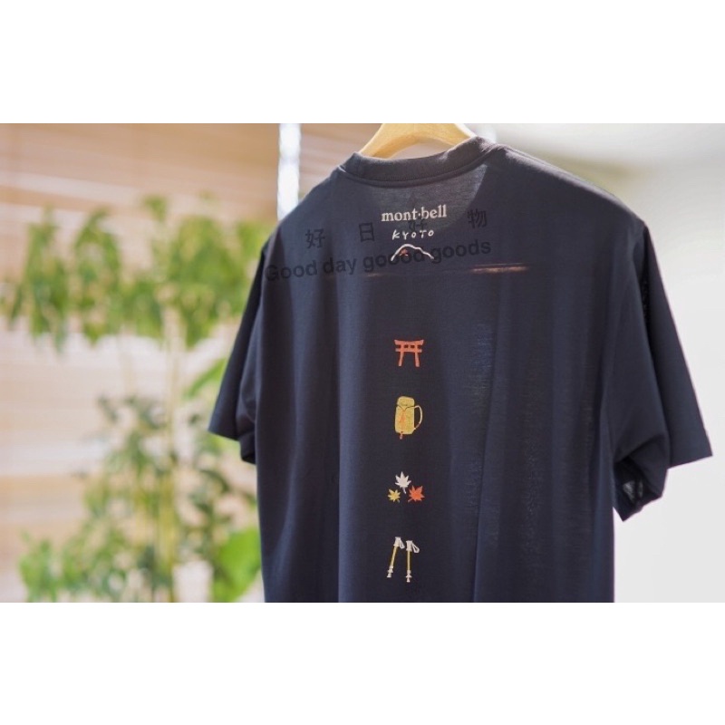 預購商品日本 Mont Bell 京都限定男女皆適合短袖排汗衣短袖t恤抗uv 抗菌除臭 蝦皮購物