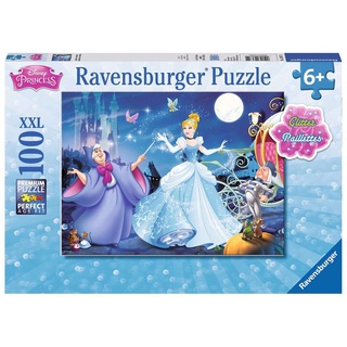 德國Ravensburger 維寶拼圖 迪士尼灰姑娘 閃亮版(100P) RV13671