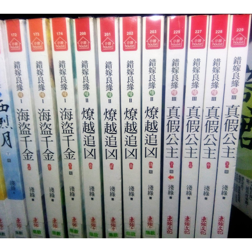 小說 東佑 續錯嫁良緣10本完 海盜千金1-3完+ 燎越追兇1-4完+ 真假公主1-3完