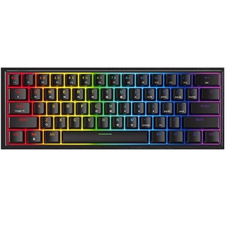 MAXFIT61(MK857) 60%可換軸體RGB機械式鍵盤 -黑