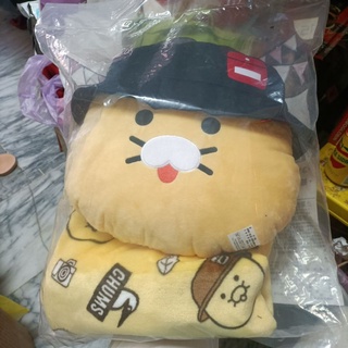 7-11 Kakao Friends 抱枕保暖毯組 靠墊保暖毯組 友趣樂活集點送 萊恩 屁桃 春植 抱枕