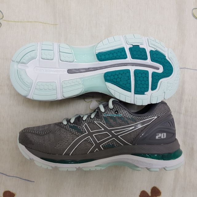 【新賣家 特價中】亞瑟士 ASICS 女高緩衝慢跑鞋 運動鞋 GEL-NIMBUS 20 T851N-020 （寬楦）