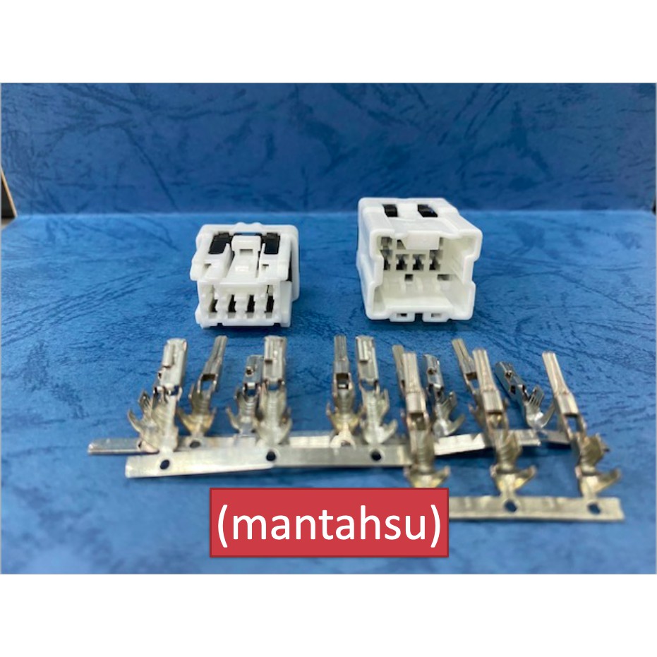 (mantahsu)6P 豐田Toyota 車燈用 090 型 6孔非防水公母端連接器+公母端端子