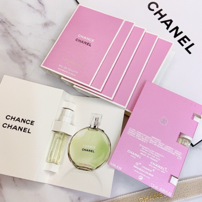 🇮🇹【新品CHANEL香奈兒CHANCE綠色輕盈香水/針管香水1.5ml EAU FRAiCHE】✨歐洲專櫃