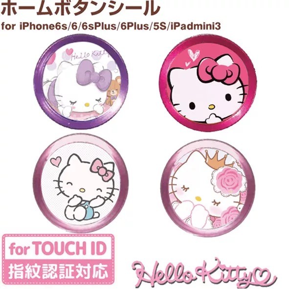 現貨 追加 預購 Iphone Home Hello Kitty 凱蒂貓指紋辨識貼按鍵貼home鍵貼 蝦皮購物