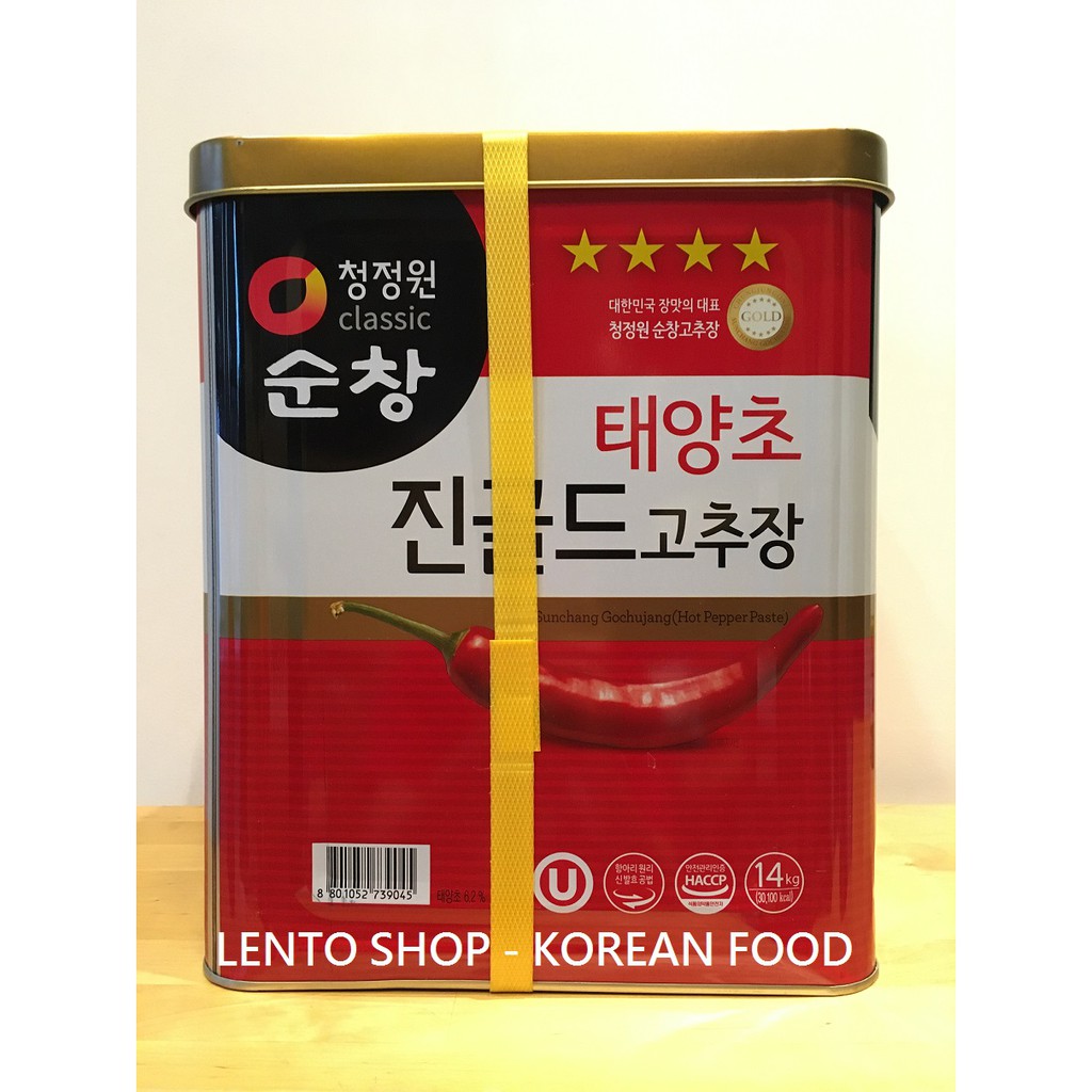 LENTO SHOP - 韓國DAESANG 大象 辣椒醬 辣醬 고추장 Gochujang 14公斤