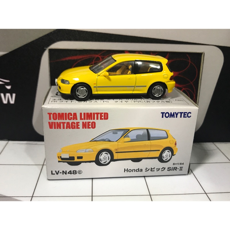 Tomica TLV Civic N48c EG6黃絕版美車