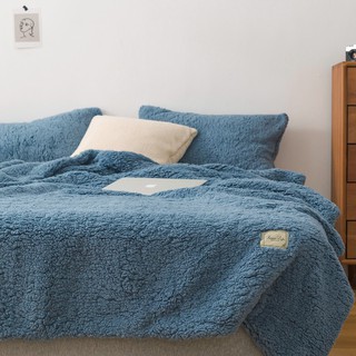 《微涼》毛毯加厚雙層冬季羊羔絨毯單人雙人蓋毯被子珊瑚絨被套法蘭絨毯子