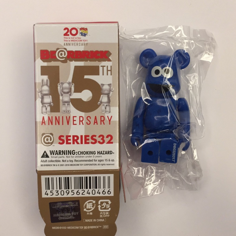 Bearbrick Be@rbrick 32代，Cute 隱藏版，Sesame street，藍色，全新 含卡含盒