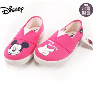 親子款/迪士尼Disney米奇休閒帆布鞋.童鞋(463616)桃18-24號