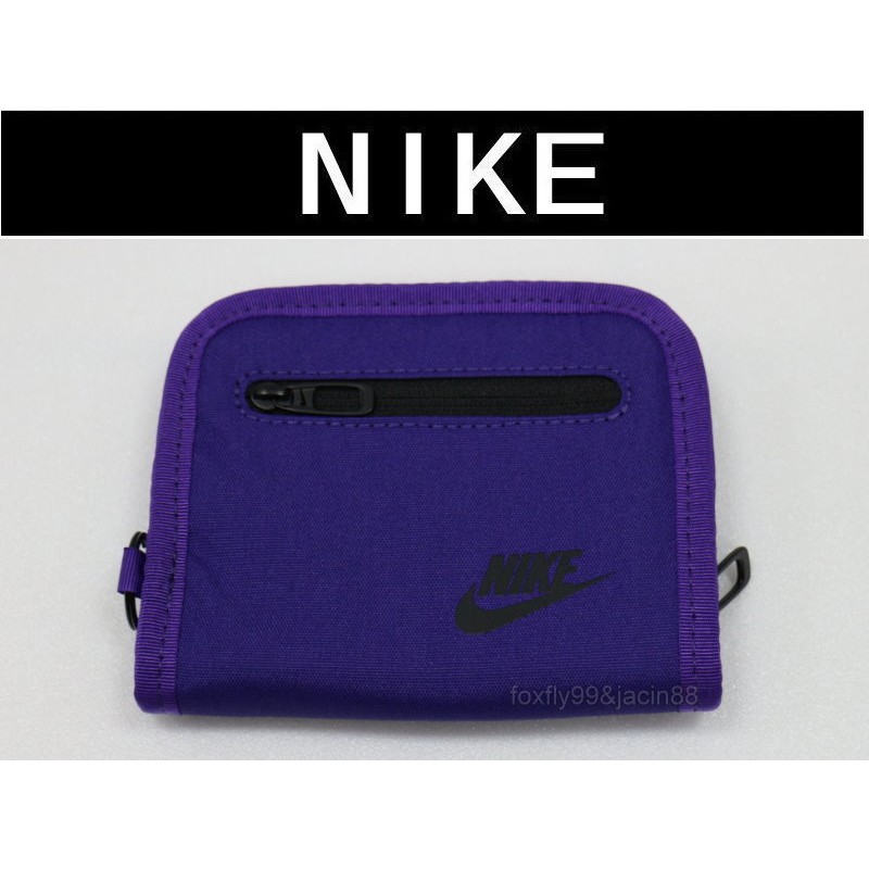 (布丁體育)公司貨附發票 NIKE 運動皮夾(紫色) 零錢包(對開式)
